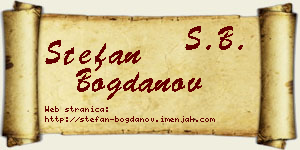 Stefan Bogdanov vizit kartica